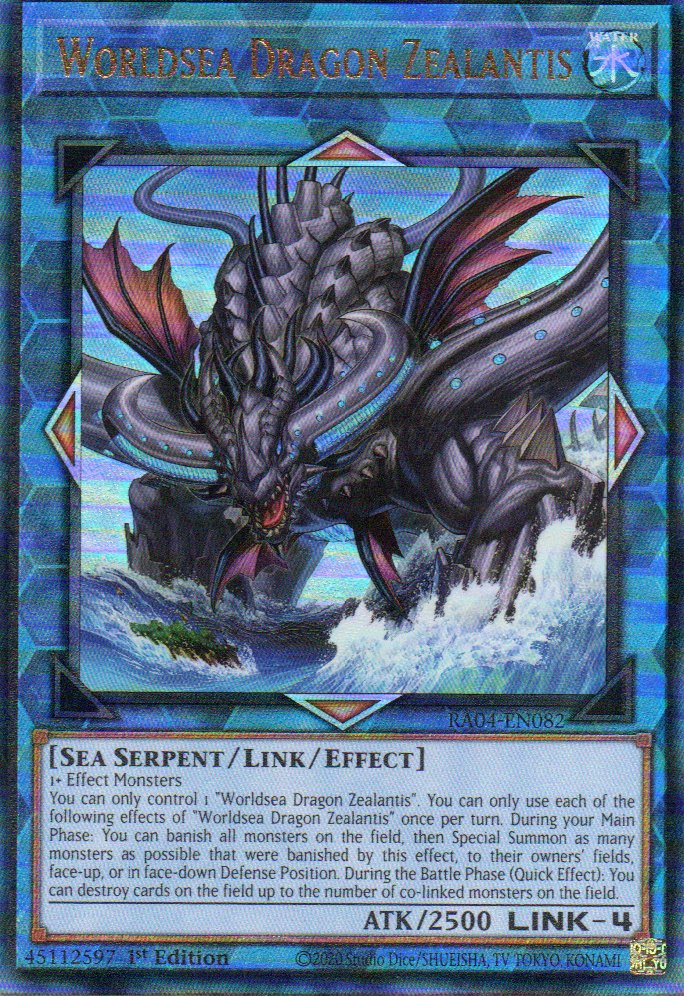 World Dragon Zealantis RA04-EN082 Ultimate rare