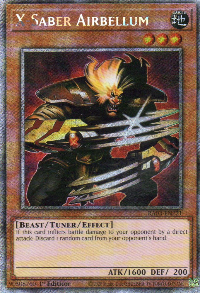 X-Saber Airbellum RA03-EN221 Platinum rare