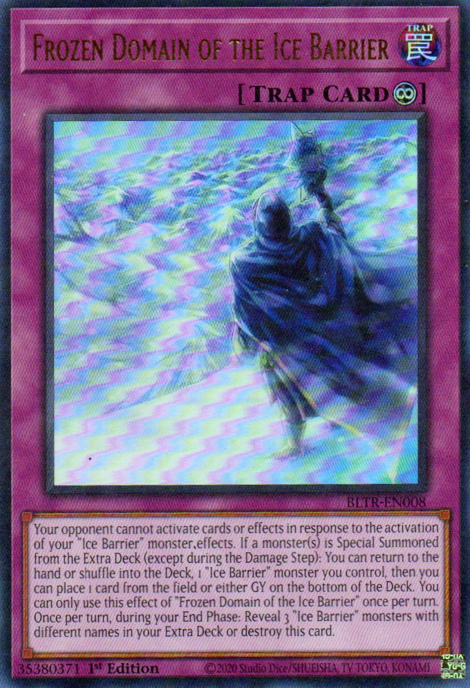 Frozen Domain of the Ice Barrier BLTR-EN008 Ultra rare