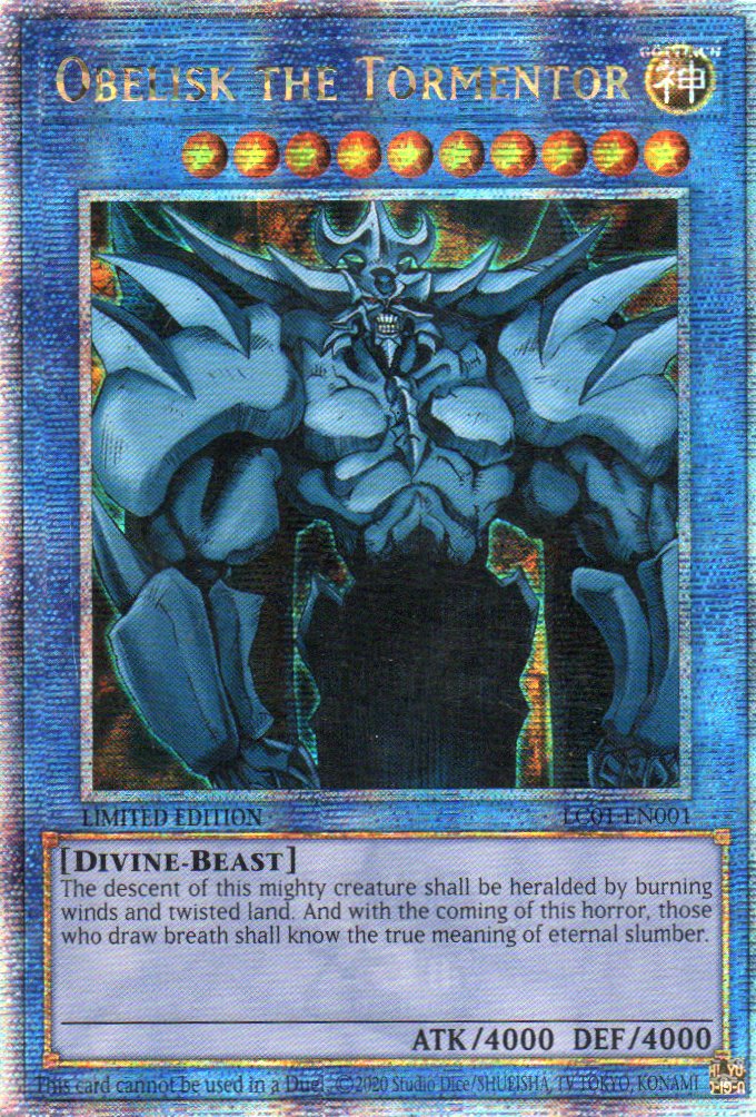 Obelisk the Tormentor LC01-EN001 Quarter rare