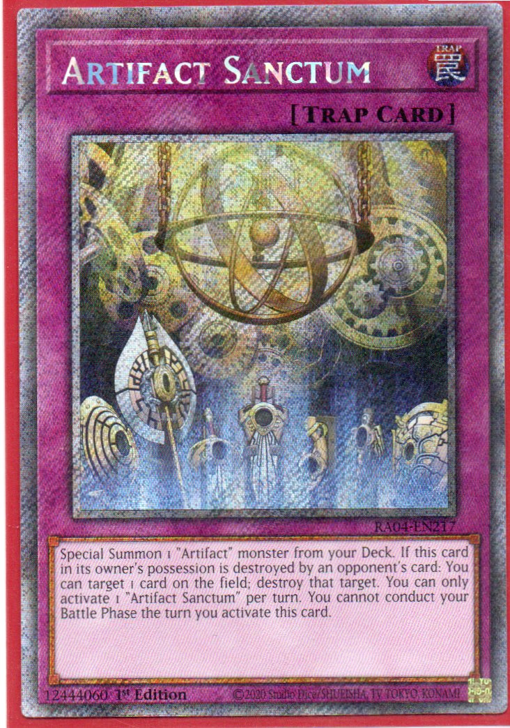 Artifact Sanctum RA04-EN217 Platinum rare