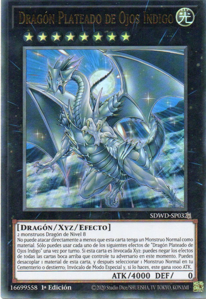 Dragon Plateado de Ojos Indigo SDWD-SP032 Ultra rare
