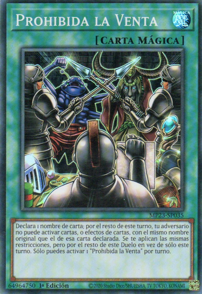Prohibida la Venta MP23-SP035 Super rare