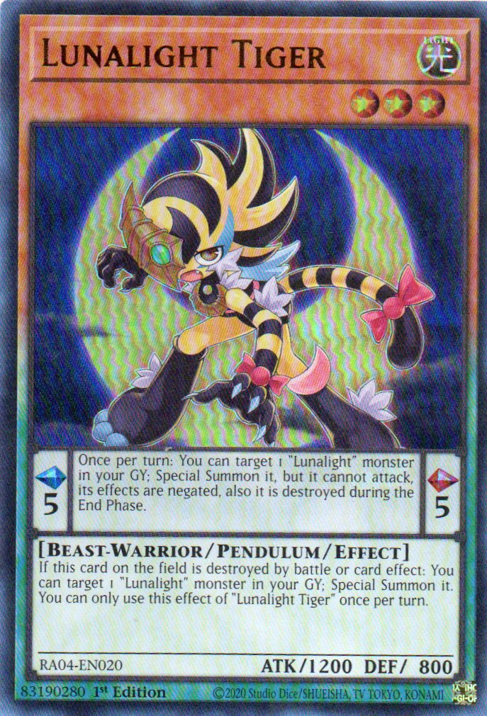 Lunalight Tiger RA04-EN020 Ultra rare