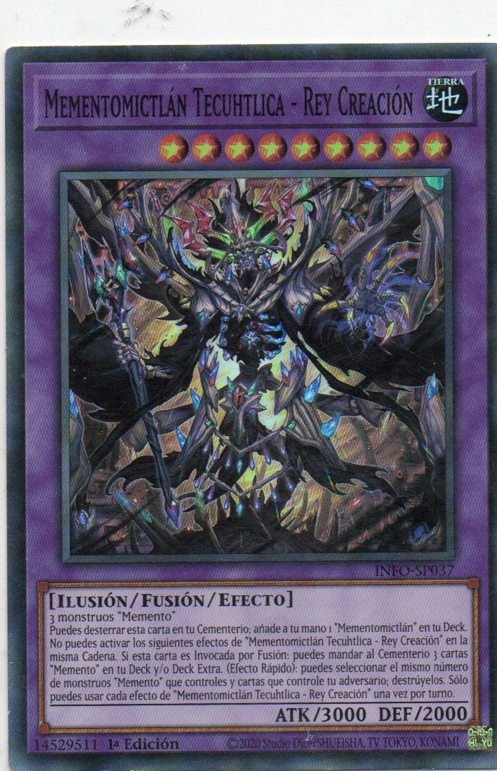 Mementomictlan Tecuhtlica - Rey Creacion INFO-SP037 Super rare