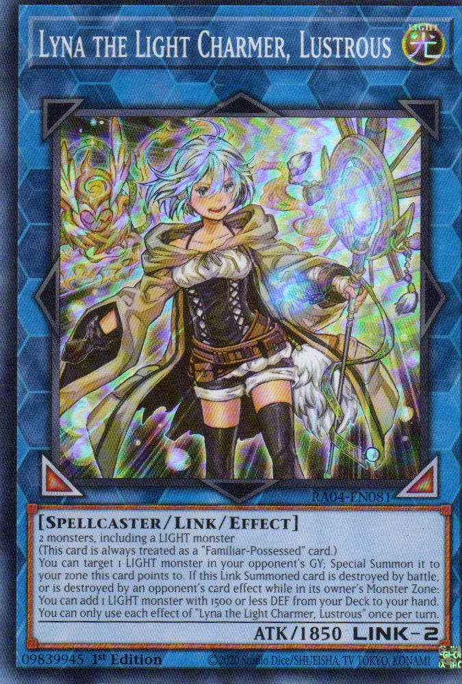 Lyna the Light Charmer, Lustrous RA04-EN081 Super rare