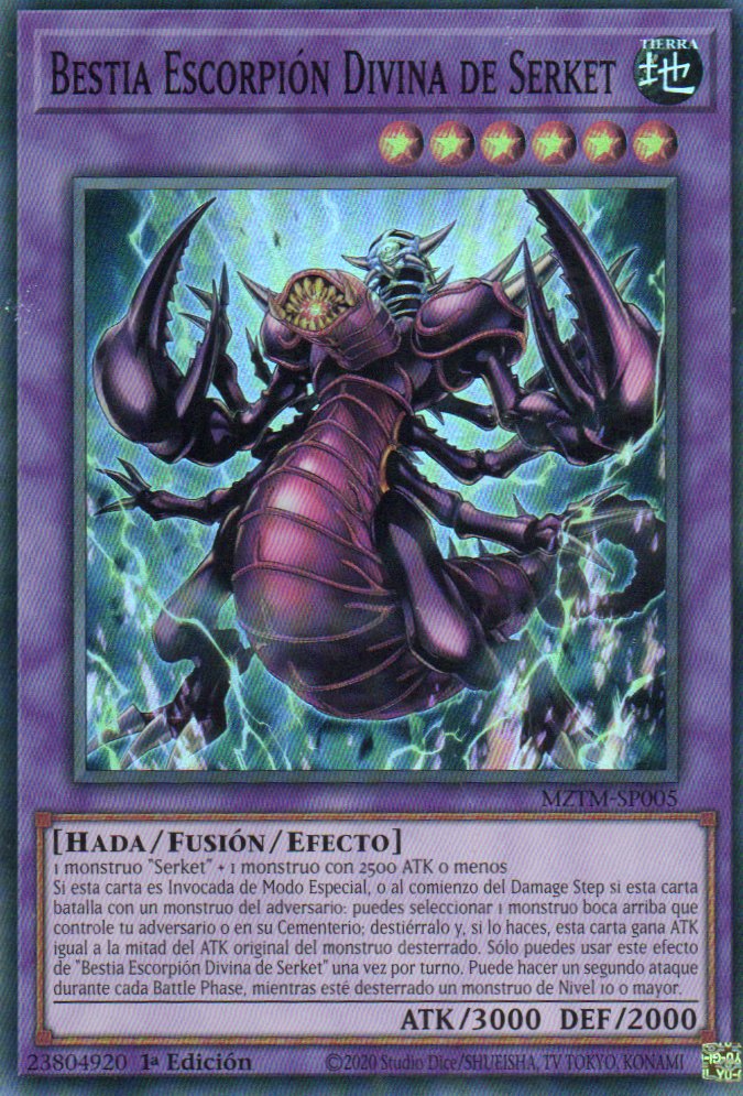 Bestia Escorpion Divina de Serket MZTM-SP005 Super rare