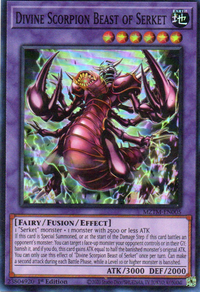 Divine Scorpion Beast of Serket MZTM-EN005 Super rare