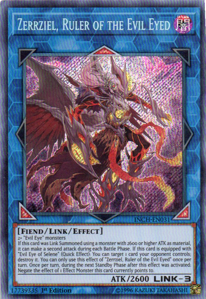 Zerrziel, Ruler of the Evil Eyed INCH-EN031 Secret rare