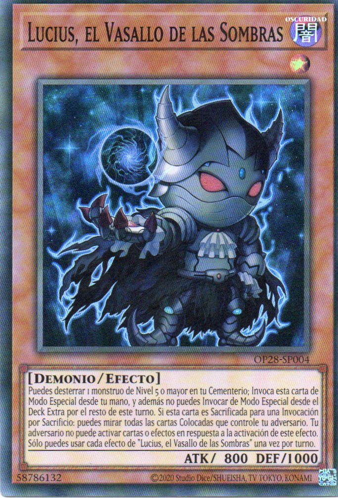 Lucius, el Vasallo de las Sombras OP28-SP004 Super rare