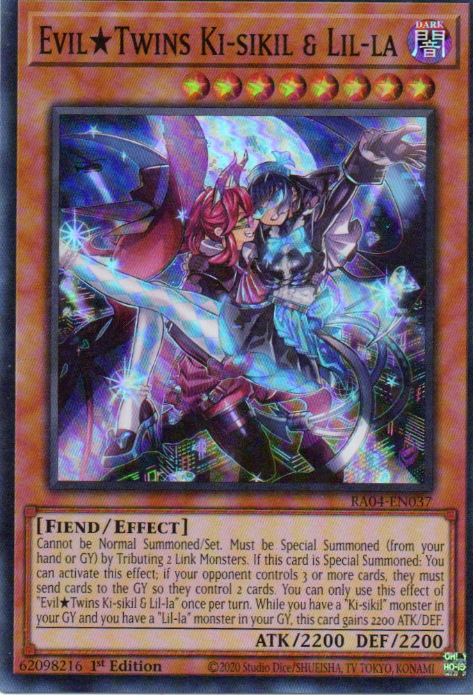 Evil*Twins Ki-Sikil & Lil-la RA04-EN037 Super rare
