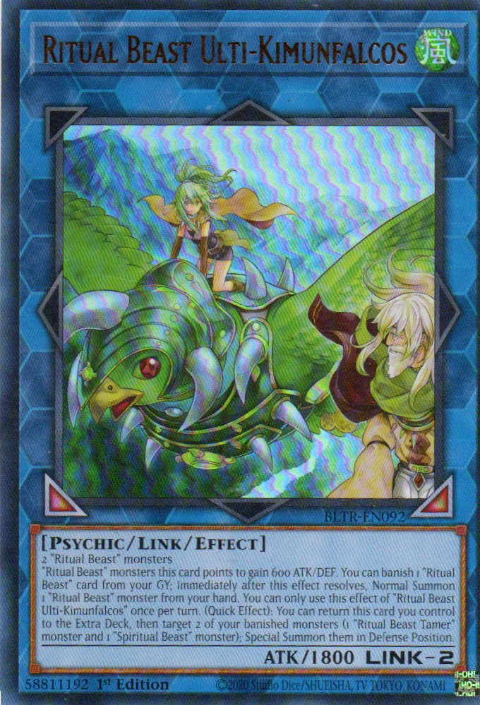 Ritual Beast Ulti-Kimunfalcos BLTR-EN092 Ultra rare