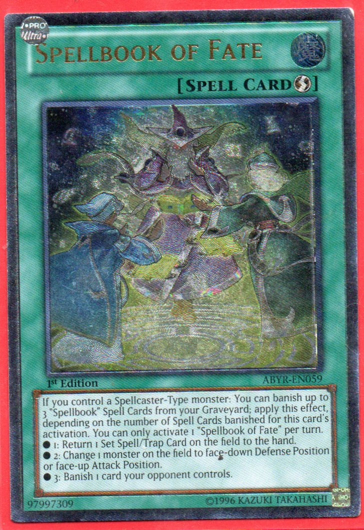 Spellbook of Fate ABYR-EN059 Ultimate rare