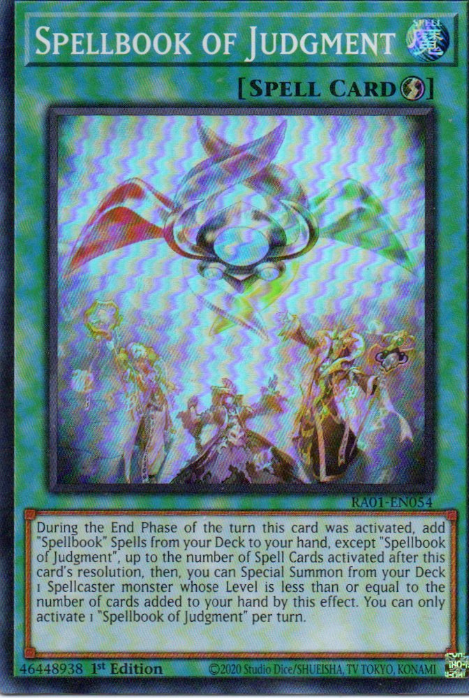 Spellbook of Judgment RA01-EN054 Super rare