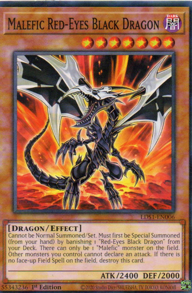 Malefic Red-Eyes Black Dragon LDS1-EN006 Commun