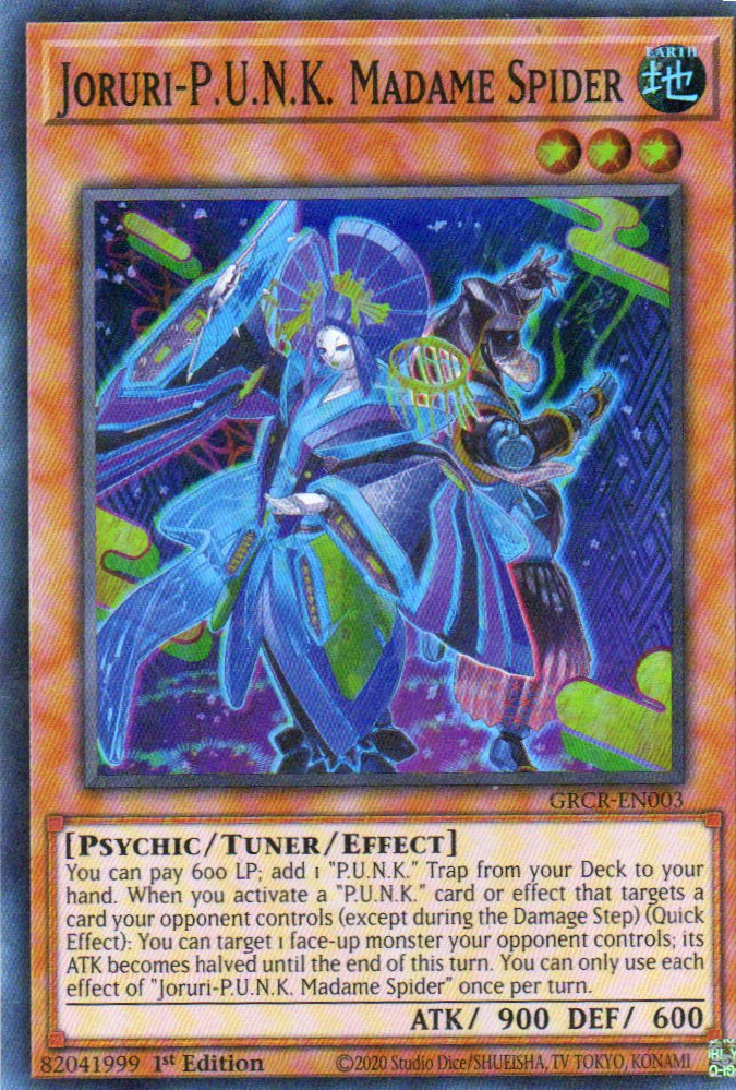 Joruri-P.U.N.K. Madame Spider GRCR-EN003 Super rare