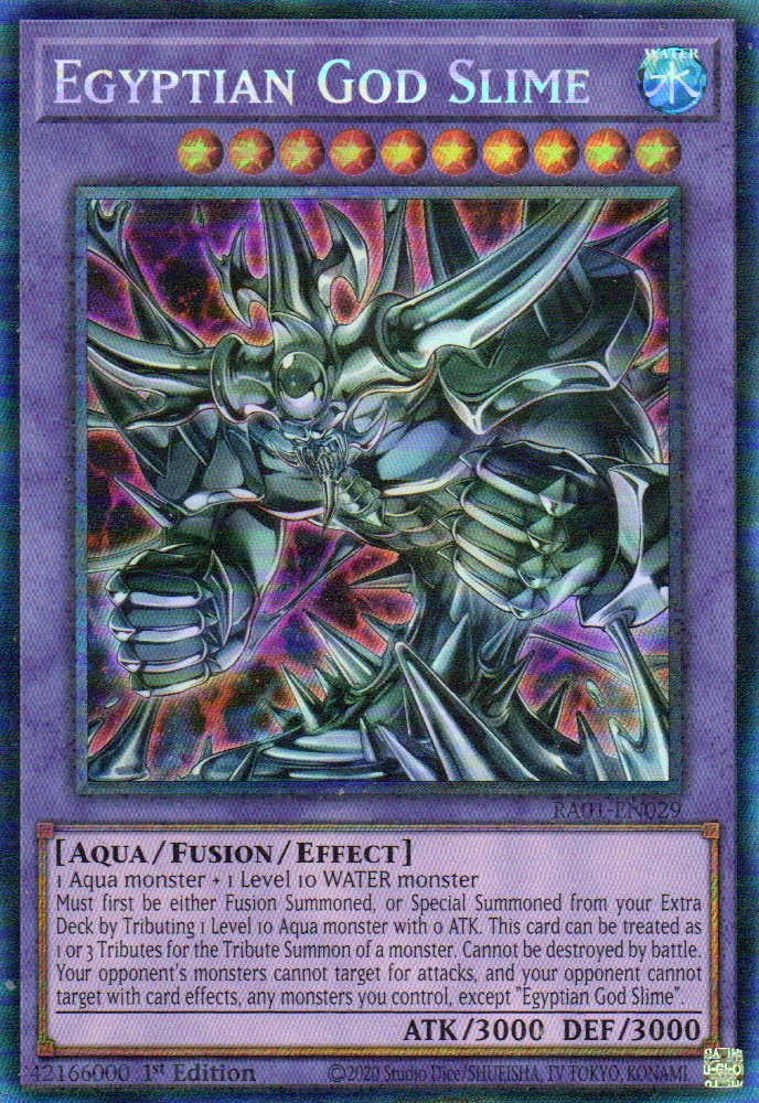 Egyptian God Slime RA01-EN029 Collector rare