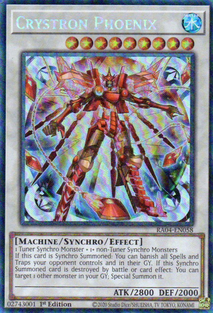 Crystron Phoenix RA04-EN058 Collector rare