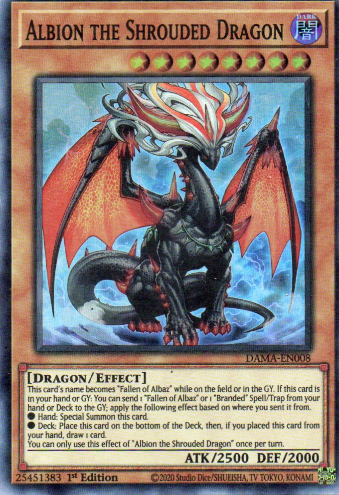 Albion the Shrouded Dragon DAMA-EN008 Super rare