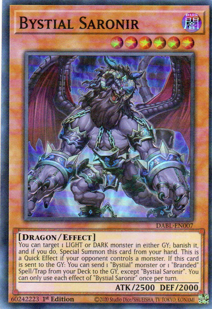 Bystial Saronir DABL-EN007 Super rare