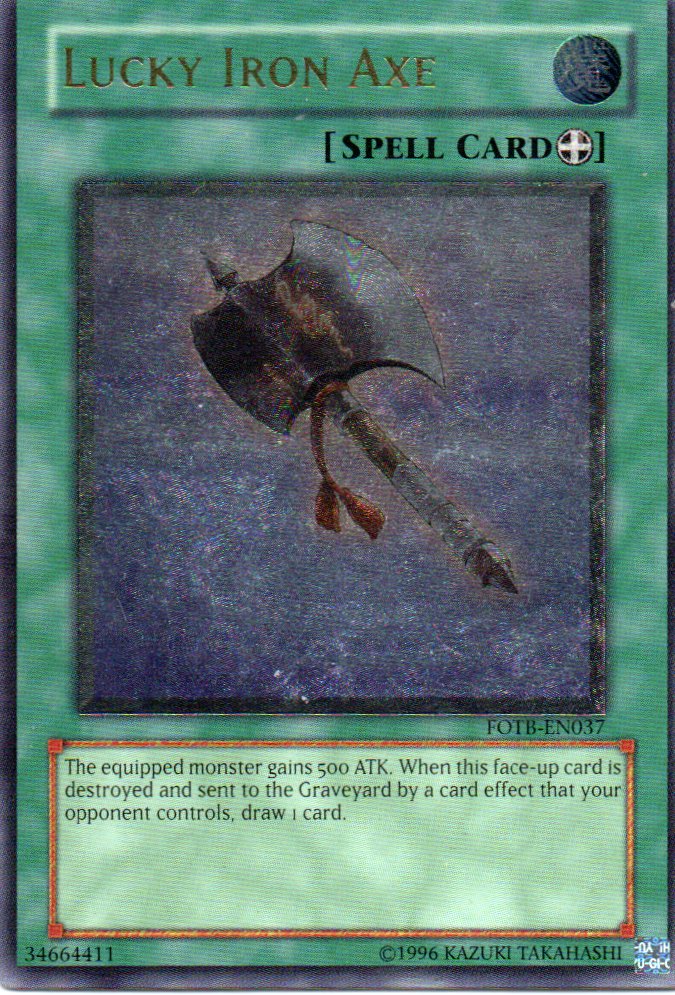 Lucky Iron Axe FOTB-EN037 Ultimate rare