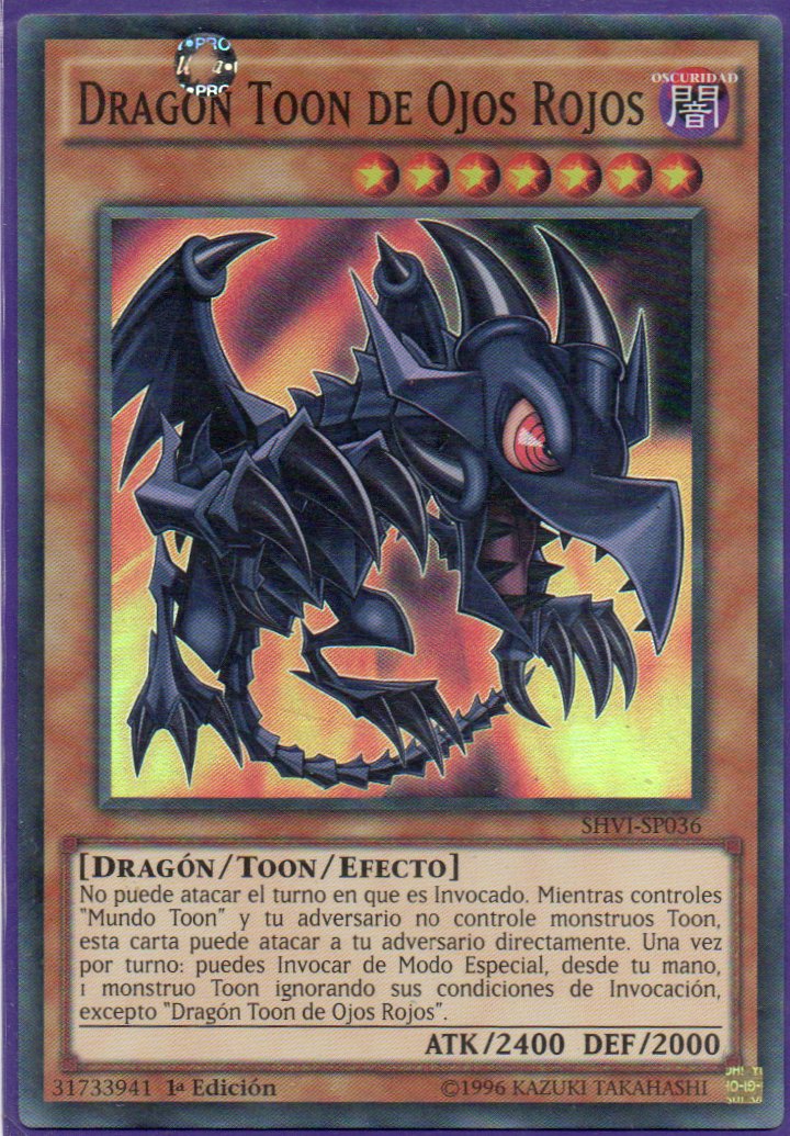 Dragon Toon de Ojos Rojos SHVI-SP036 Super rare