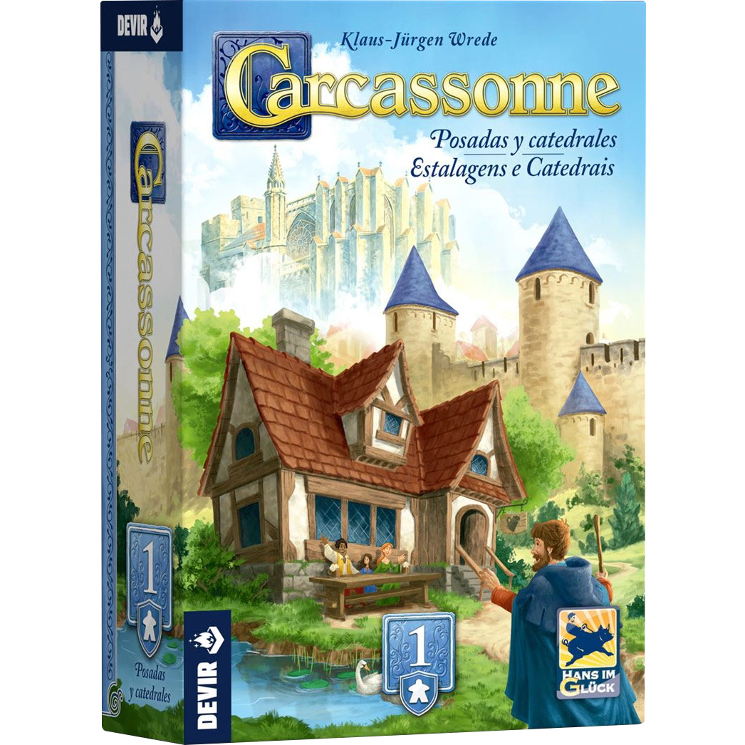 Carcassonne - Posadas y catedrales Expansión 1 - Juego de Mesa