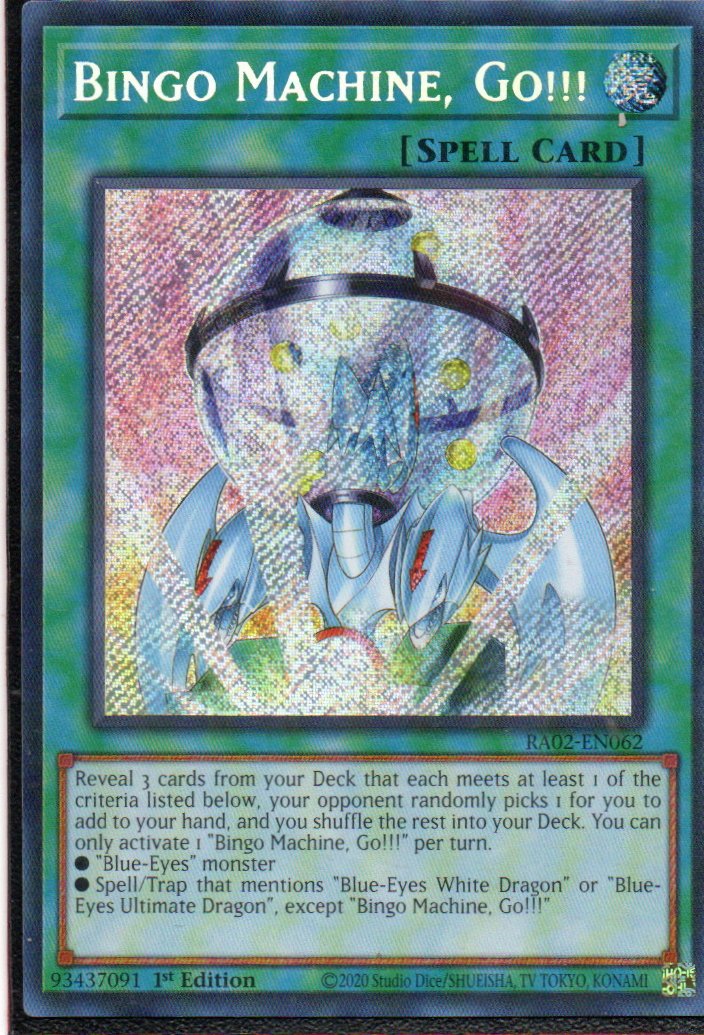 Bingo Machine, Go!!! RA02-EN062 Secret rare