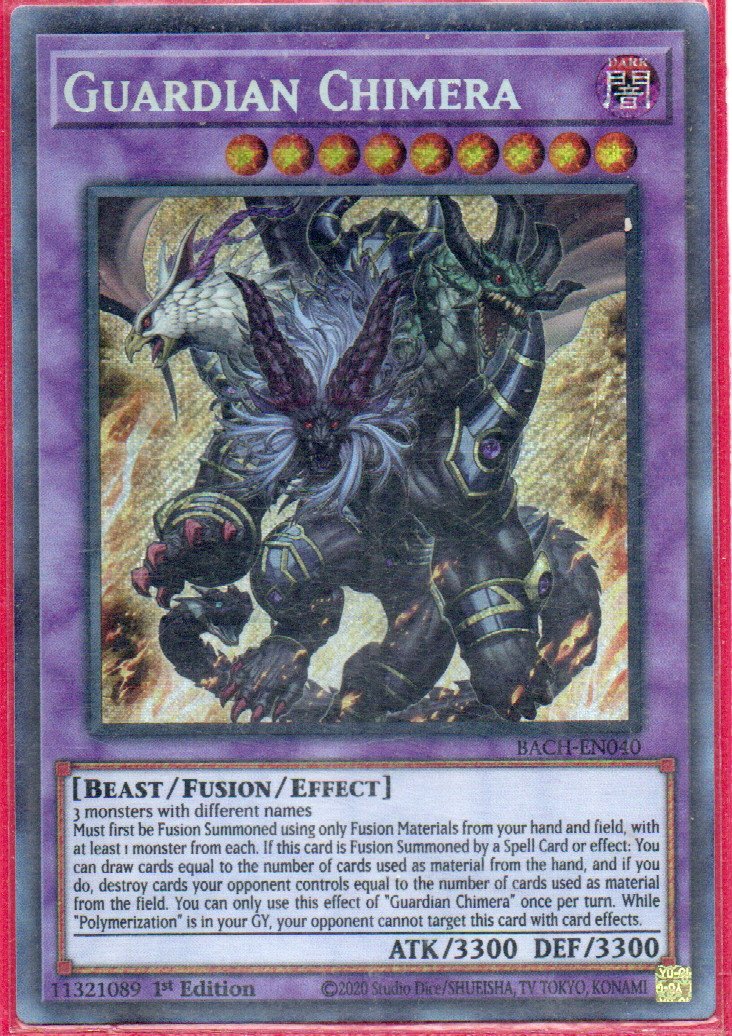 Guardian Chimera BACH-EN040 Secret rare