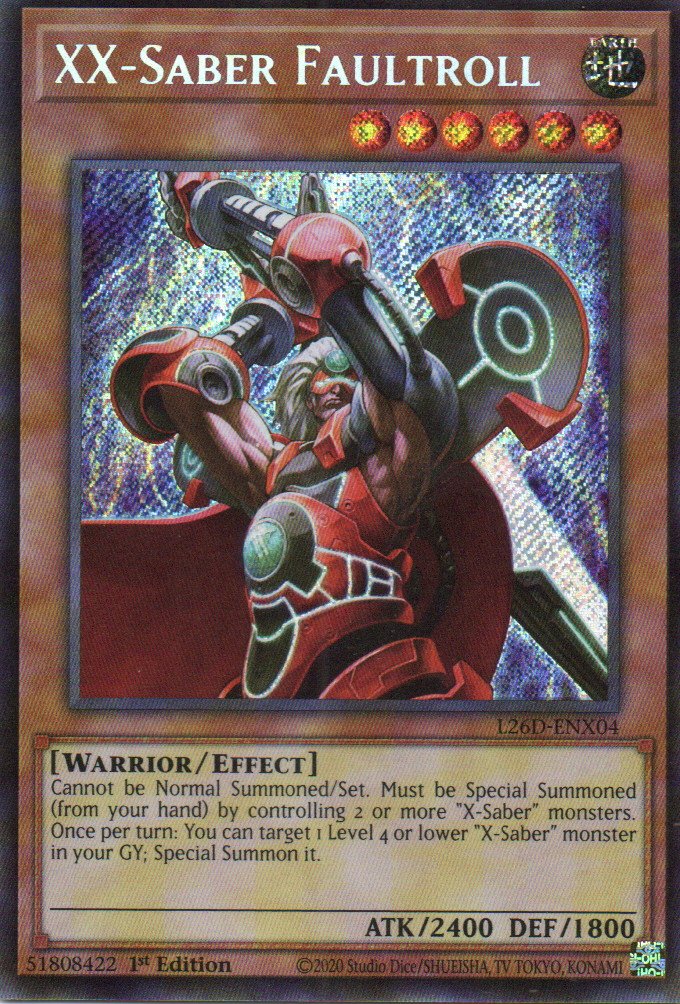 XX-Saber Faultroll L26D-ENX04 Secret rare