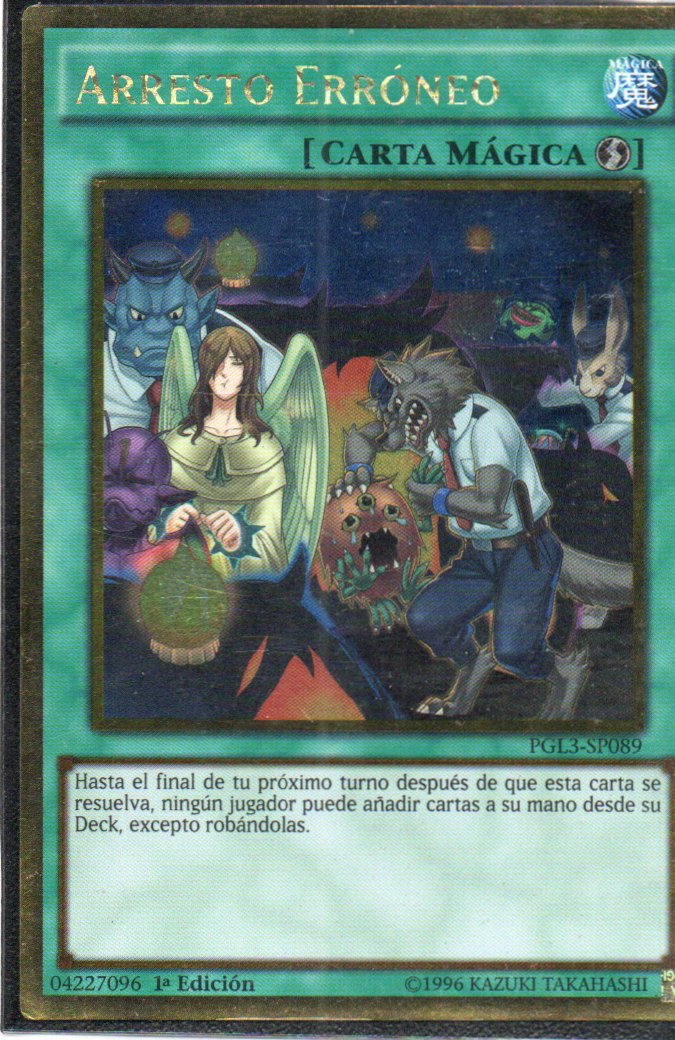 Arresto Erroneo PGL3-SP089 Gold rare