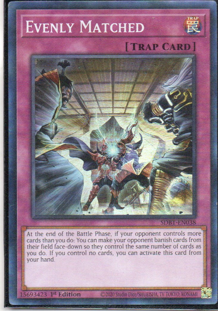 Evenly Matched SDBT-EN038 Super rare