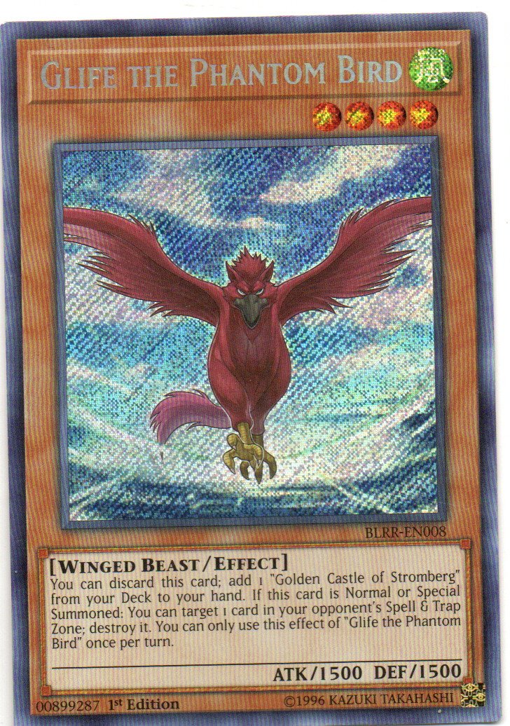 Glife the Phantom Bird BLRR-EN008 Secret rare