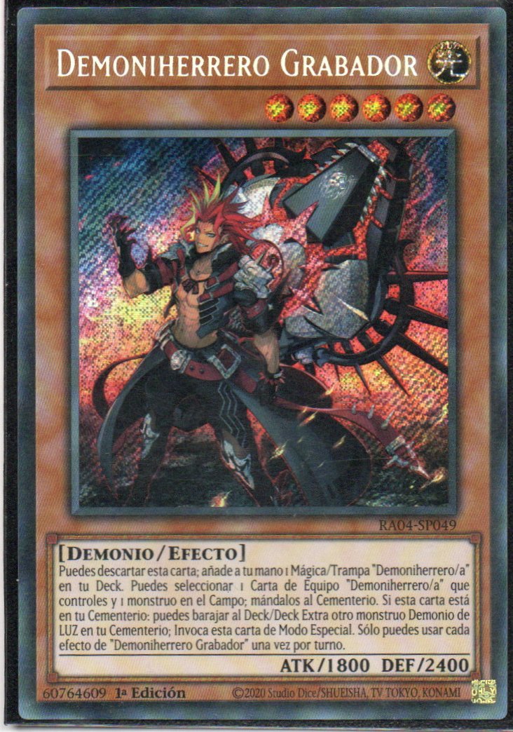 Demoniherrero Grabador RA04-SP049 Secret rare