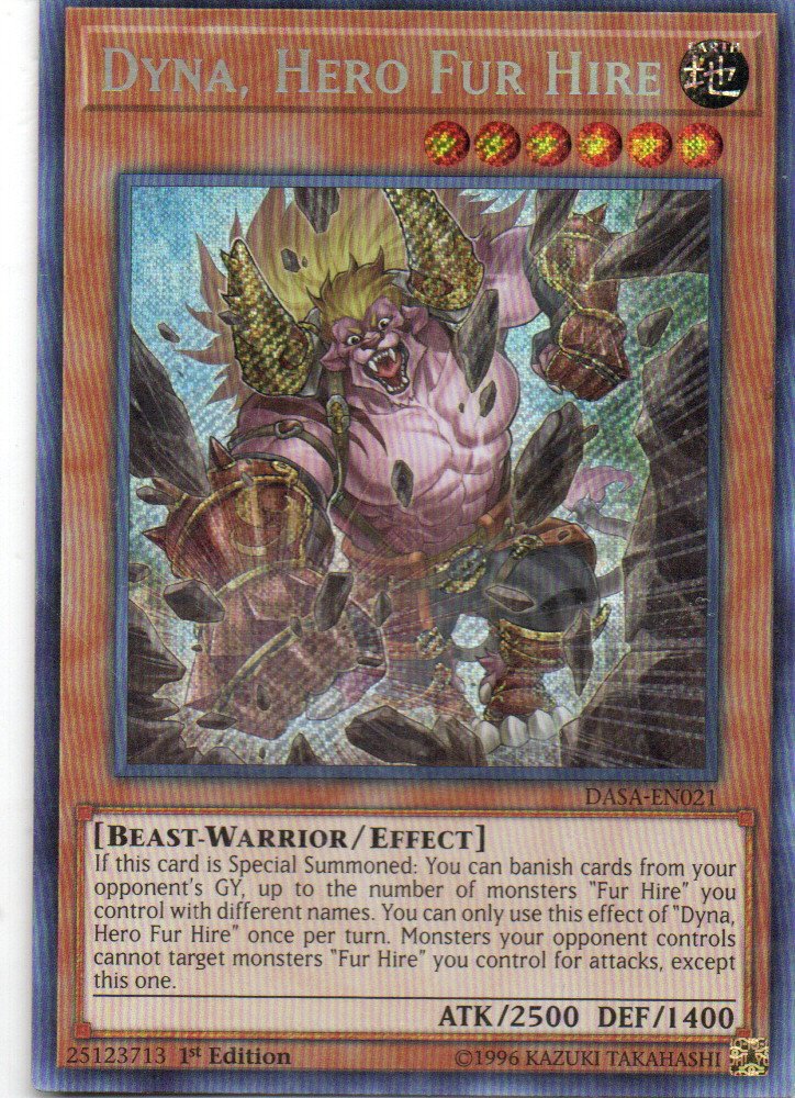 Dyna, Hero Fur Hire DASA-EN021 Secret rare