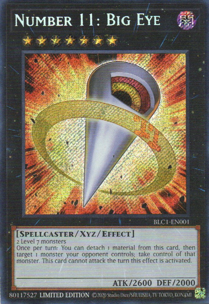 Number11: Big Eye BLC1-EN001 Secret rare