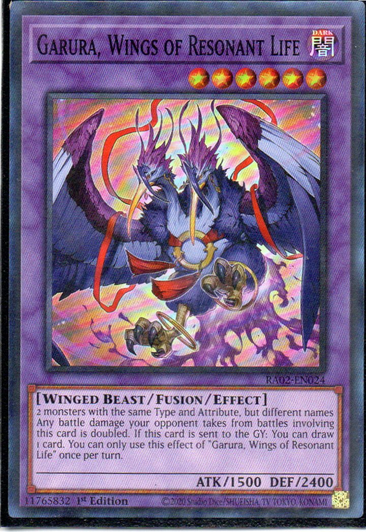 Garura, Wings of Resonant Life RA02-EN024 Super rare