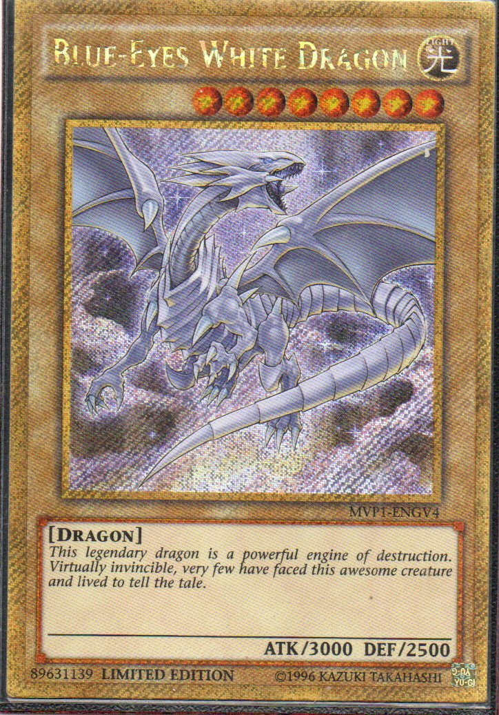 Blue-Eyes White Dragon MVP1-ENGV4 Gold rare