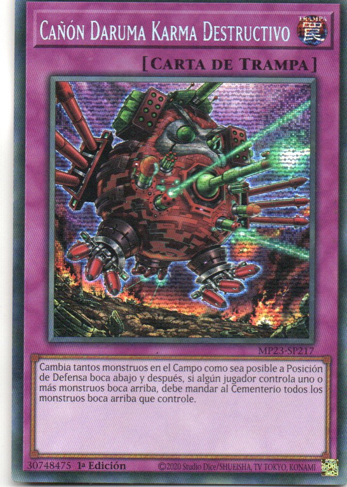 Cañon Daruma Karma Destructivo MP23-SP217 Secret rare