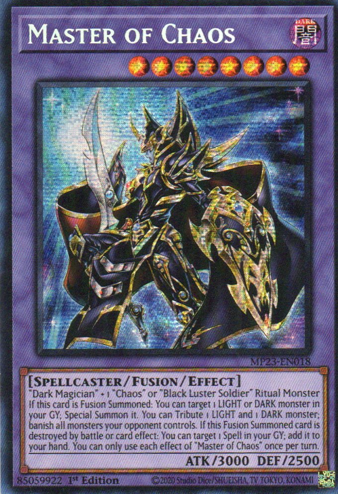 Master of Chaos MP23-EN018 Secret rare