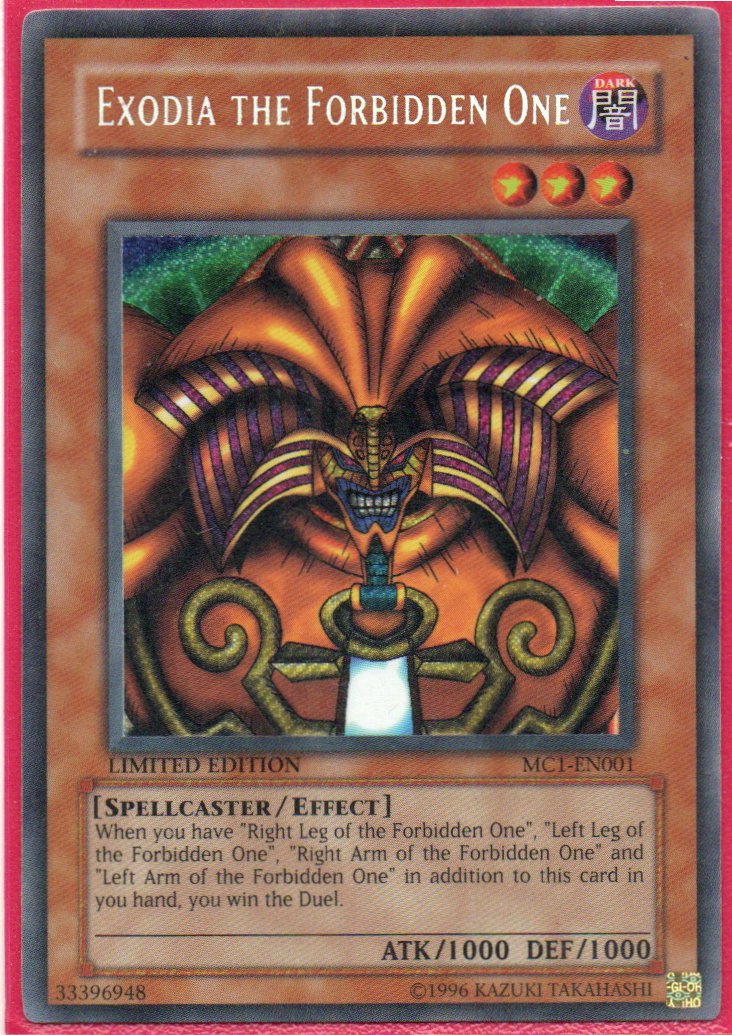 Exodia the Forbidden One MC1-EN001 Secret rare
