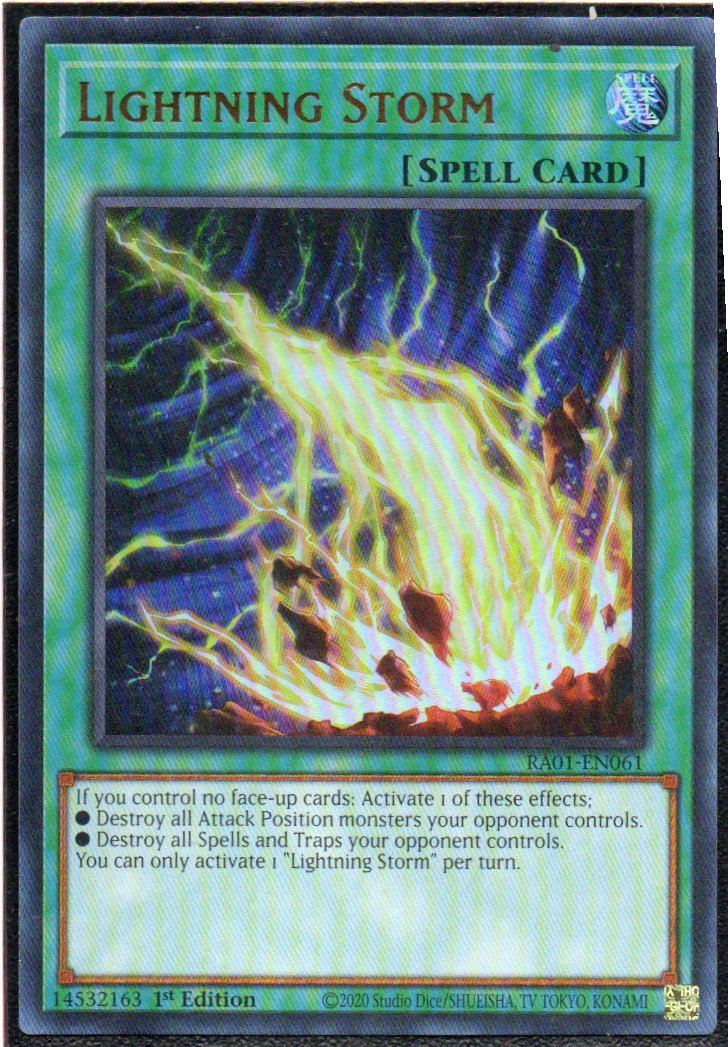 Lightning Storm RA01-EN061 Ultra rare