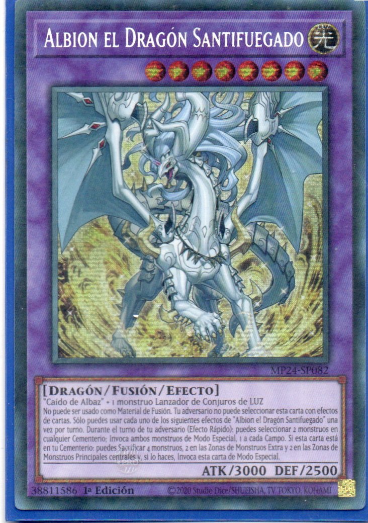 Albion el Dragon Santifuegado MP22-SP082 Secret rare