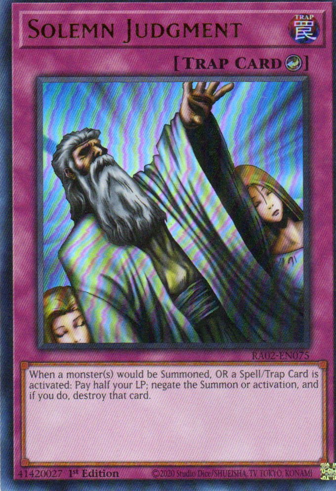 Solemn Judgment RA02-EN075 Ultra rare