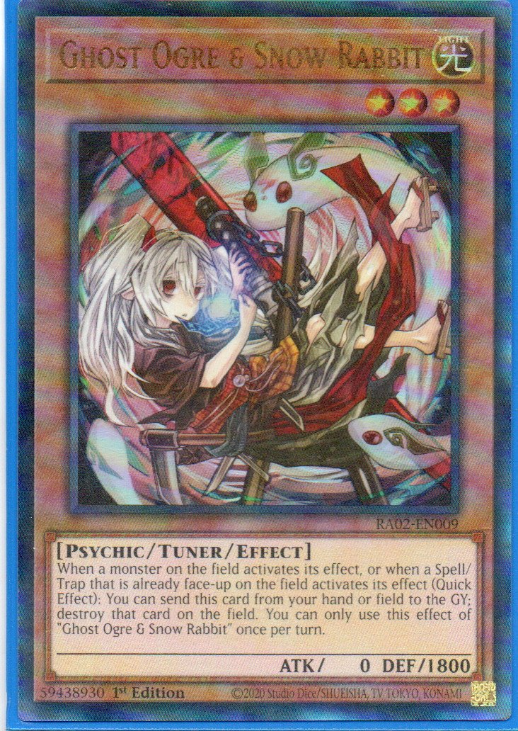 Ghost Ogre & Snow Rabbit RA02-EN009 Ultimate rare