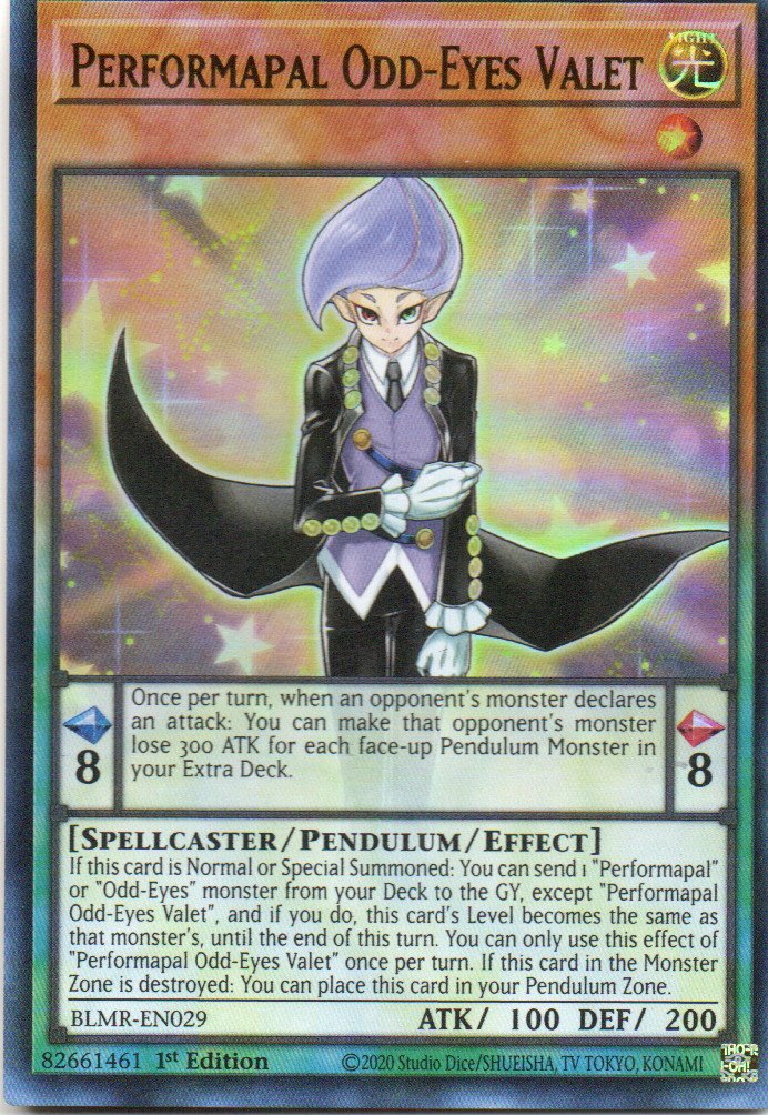Perfomapal Odd-Eyes Valet BLMR-EN029 Ultra rare
