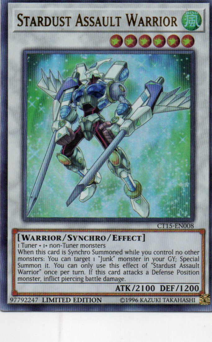 Stardust Assault Warrior CT15-RN008 Ultra rare