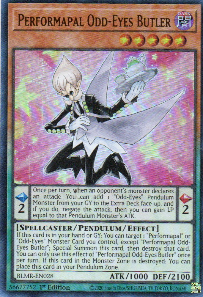 Perfomapal Odd-Eyes Butler BLMR-EN028 Ultra rare