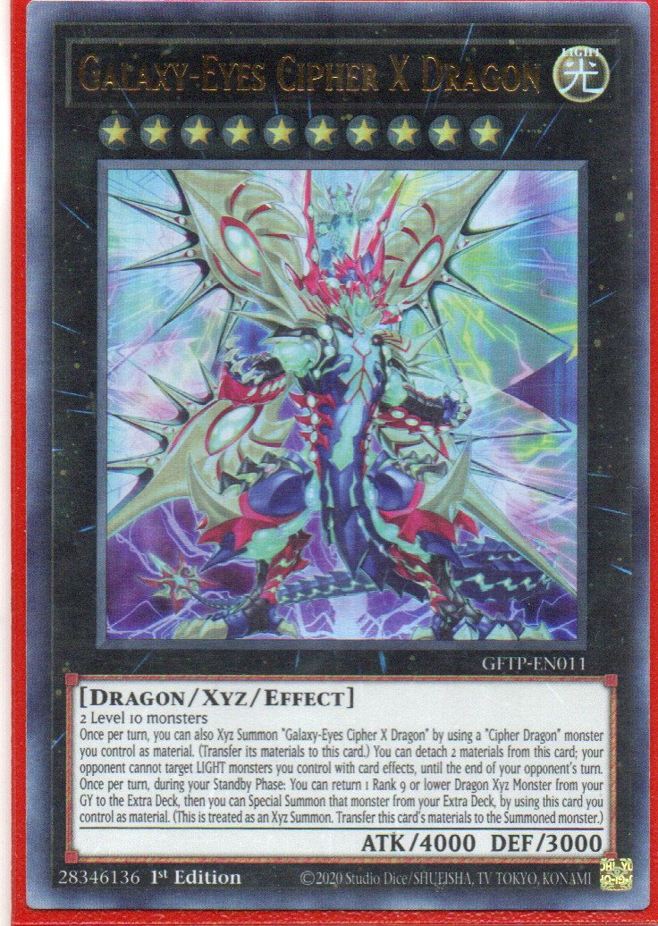 Galaxy-Eyes Cipher X Dragon GFTP-EN011 Ultra rare