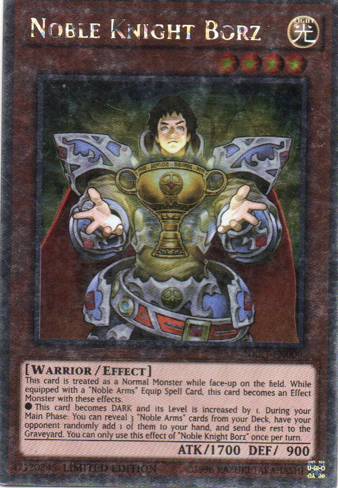 Noble Knight Borz NKRT-EN009 Platinum rare